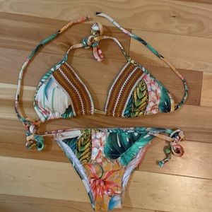 Sol & Agua Brazilian ribbed tropical bikini